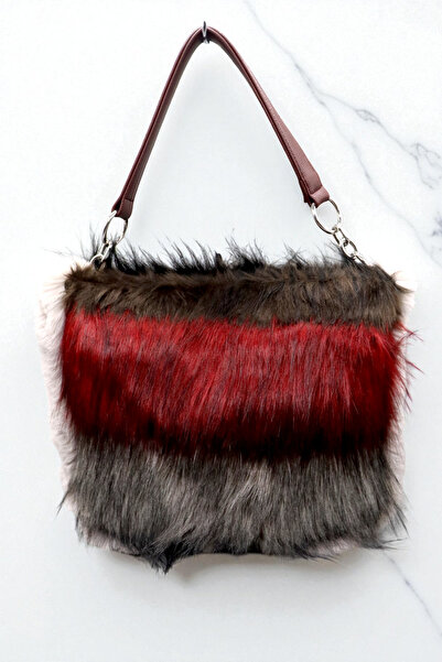 HFKY Women's Shoulder Bag. Furry Arm Bag.