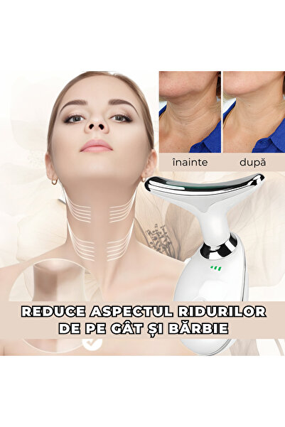 Whimlets Facial and neck massager, EMS + LED + heating, ideal for toning, relaxation and facial contouring