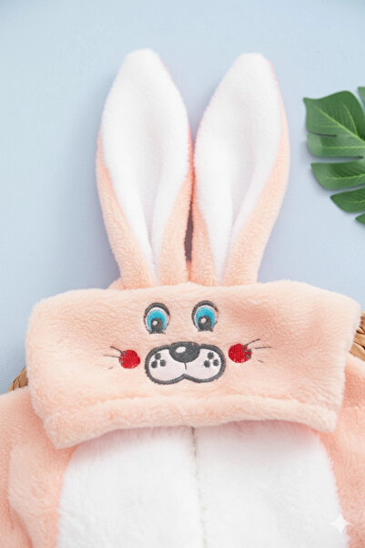 VaVbaby Welsoft Unisex Zippered Plush Winter Baby Sleeping Bag Children's Jumpsuit and Costume Rabbit