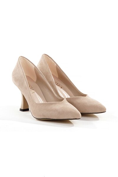 Y ESMA Stiletto Leather Suede 7 cm Goblet Heel Pointed Toe V-Cut Closed Toe New Season