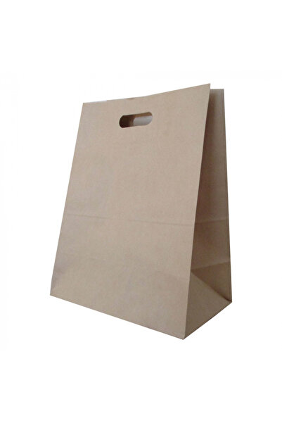 MSG PACKAGING Set of 100 Gift Bags, Natural Gift Bags, 14x7x21 cm
