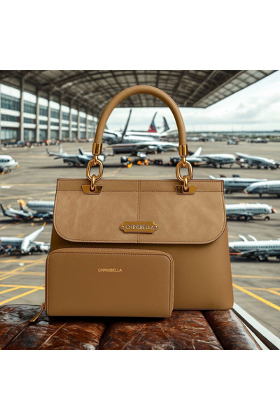 Generic Stylish Ladies Handbag & Wallet Set | Modern Shoulder Bag for Daily and Evening Use-Size-28cm*22cm