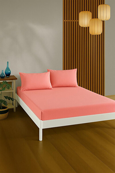 Budi 100% Cotton Double Bed Sheet Set - with Elastic