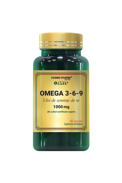 Cosmopharm OMEGA 3 6 9 Ulei De Seminte De In 1000 mg 60 capsule