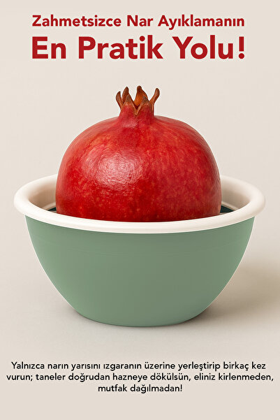 Meleni Home 1 Adet Hazneli Narmatik - Pratik Kaseli Nar Ayıklayıcı Aparat Karışık Renk