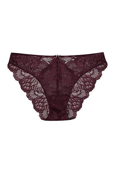 ESOTIQ Women's Elegant Briefs Panties with Floral Lace & Mesh Rose Gold Details | Olive