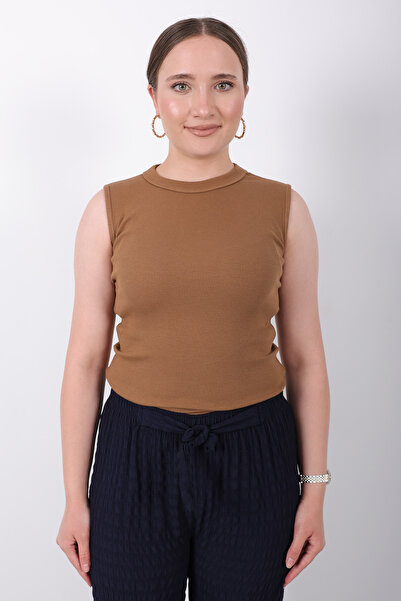 Genel Markalar Kaşkorse Sıfır Kol Bisiklet Yaka Atlet Bluz