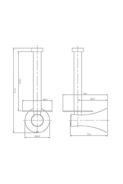 Bocchi Novara Tuvalet Kağıtlık Yedek Krom - Premium Ürün - 3016-0009