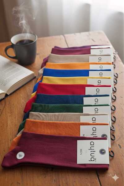 Aytuğ BAMBU SOKET ERKEK ÇORABI , ASORTİ 12'Lİ KUTU