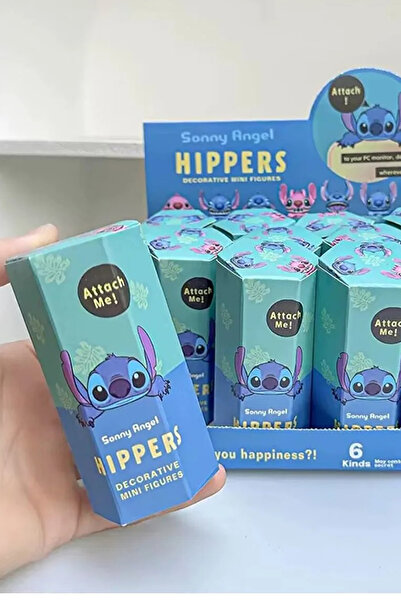 WANNA PROTECT Hippers Stitch Mini Figür Serisi Sürpriz 1 Adet Oyuncak Figürü, Telefon Süsü Sürpriz Figür