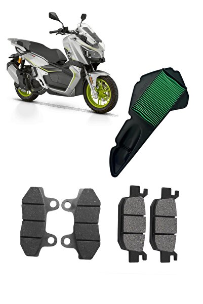 MOTOHANE RKS Reale 125 Bakım Seti Ön-Arka Balata Ve Hava filtresi