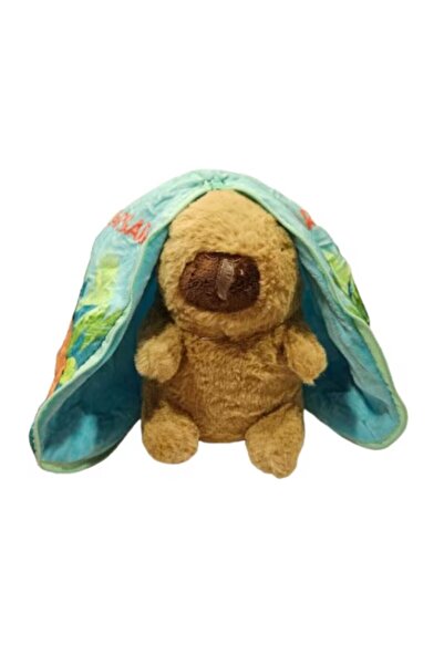 Sale4u Jucărie de pluș Capibara, transformabilă într-o minge, 24 cm