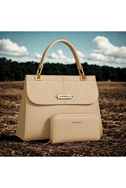 Generic Stylish Ladies Handbag & Wallet Set | Modern Shoulder Bag for Daily and Evening Use-Size-28cm*22cm