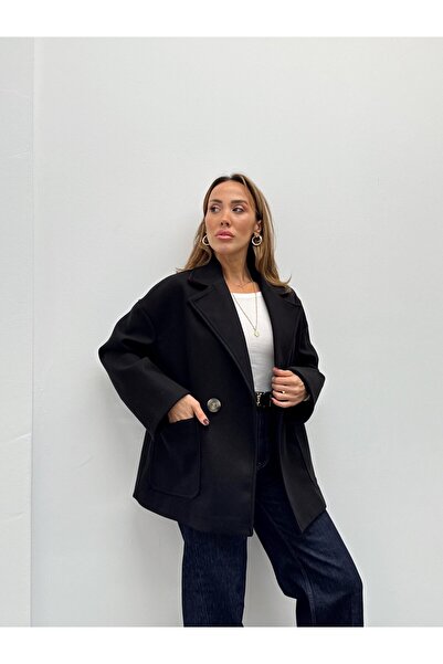 Lady Pixie Palton premium cu nasturi pentru femei