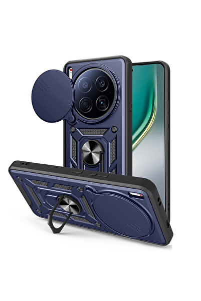 ZM STORE Tecno Camon 40 Premier 5g Compatible Case Magnetic Stand Camera Protection Sliding Vega Cover