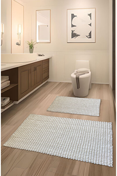 FeelHome Pamukkale Soft, Super Absorbent 2-Piece 100% Cotton Ultra-Luxury Bath Mat Set