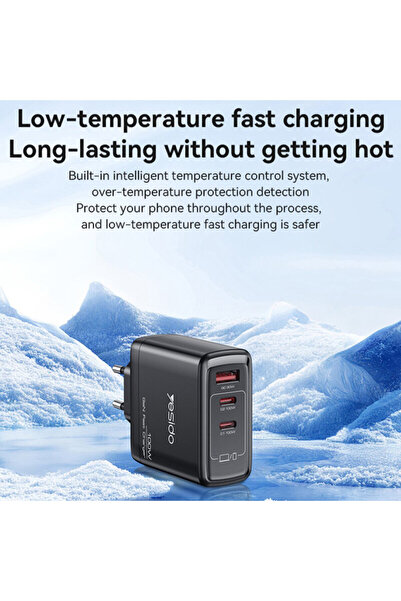 Yesido GaN Fast Charge USB Charger, 2x Type-C 100W Yesido, YC142