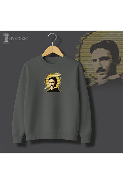 Hystoric Wear نيكولا تيسلا مطبوع سويت شيرت