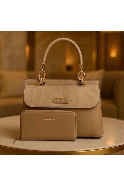 Generic Stylish Ladies Handbag & Wallet Set | Modern Shoulder Bag for Daily and Evening Use-Size-28cm*22cm