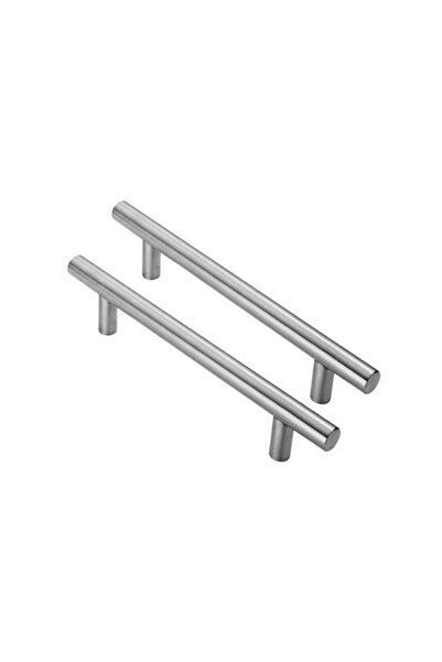 EmaConstruct Mâner din oțel inoxidabil MH525S, prindere la 90°, Ø25 mm, L=500 mm, centre 350 mm, satinat