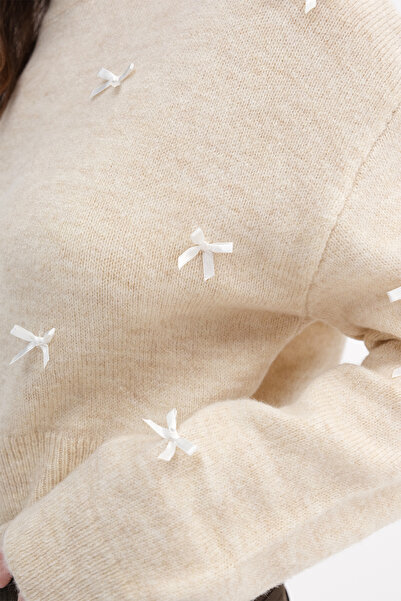 Addax Kurdeleli Triko Kazak K2237