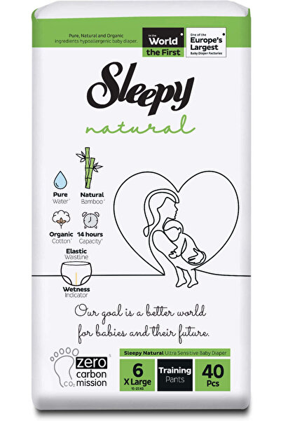 Sleepy Scutece-Chilotel pentru bebelusi Double-marime 6 Xlarge, 15-25kg, 40 bucati