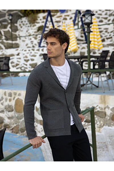 OPEN MAN Triko Ceket