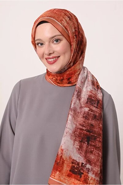 LuvenSara Silk Elite Şal | Yanık Turuncu
