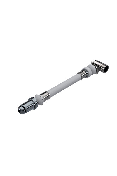 İZ YAPI Asma Klozet Esnek Taharet Borusu – Dirsekli | Krom Uç | 110 mm | Kola...