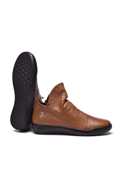 Gusse Γυναικείες δερμάτινες μπότες από χακί Yohanya 260493