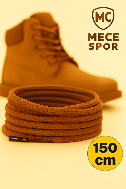 MECE SPOR 150 cm Brown Round Shoelaces – Corded Fabric , Durable, 100% Domest...