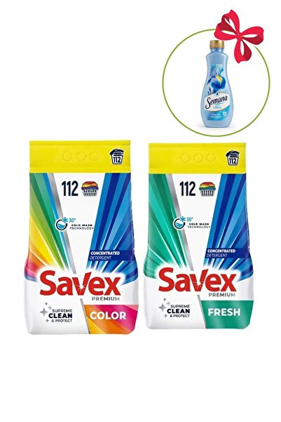 SAVEX Fresh + Color Laundry Detergent 9 KG with Gift Laundry Conditioner