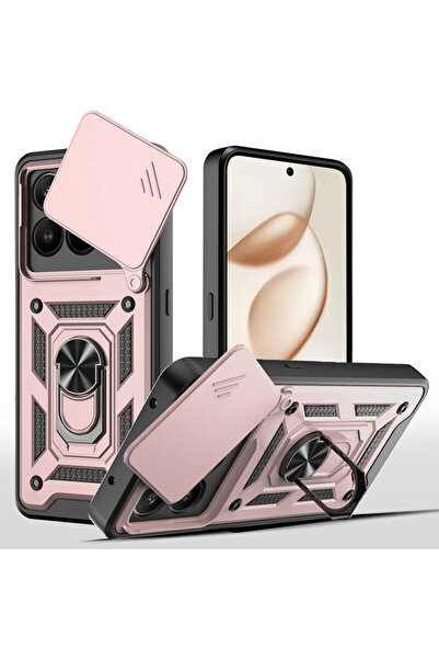 Techsuit CamShield Series Honor 400 Smart Case with Camera Protection, Pink