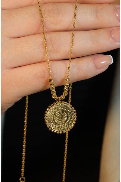 güneyler altın ÇEYREKLİ DORİKA KOLYE 22 AYAR A076773