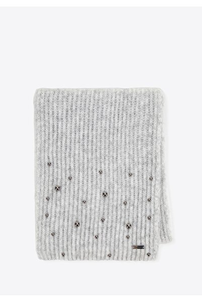 Wittchen Women's Scarf with Decorative Accents Gray Polyester