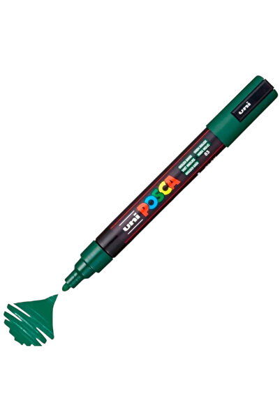 UNİ-BALL Uniball Posca (1.8-2.5) Water-Based Painting Marker English Green (N) (Uni-Pc-5M)