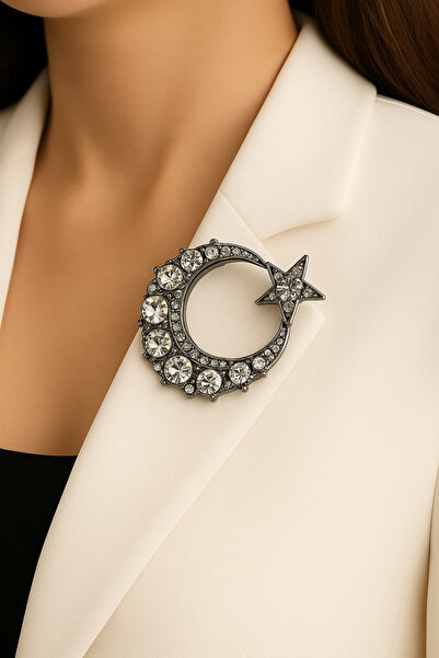 Home Ay yıldız Broş - Türk Bayrağı Broş