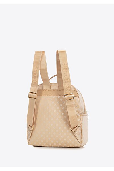 Wittchen Rucsac de damă, semicircular, elegant, monogramat, crem, poliester