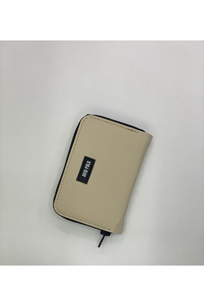 PurpleART Жіночий міні-гаманець з логотипом, напис і блискавка, 8x13 см