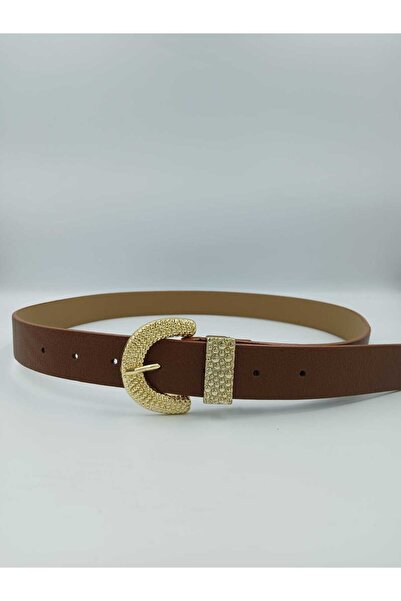 ARLIVA Takım tokalı 3cm Damlacık desenli kadın pantolon kemeri, elbise kemeri,ceker kemeri, gömlek kemeri