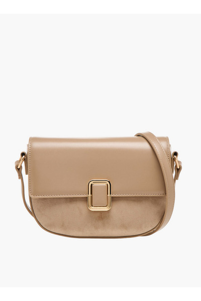 Flora Bella by Shoexpress Solid Crossbody Bag with Adjustable Strap - H 6.5 x...