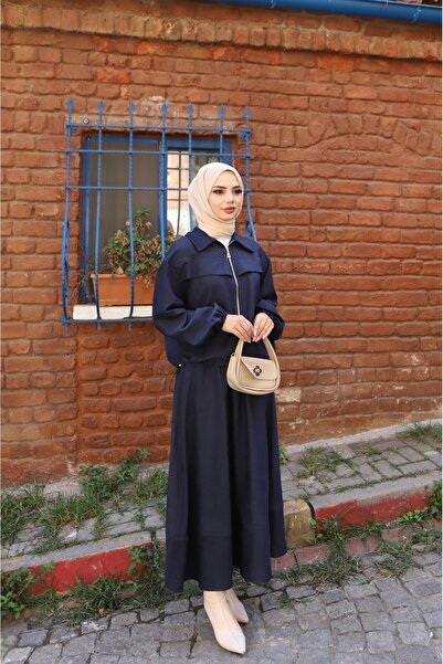 NİSUM MODA Σετ σουέτ με φούστα με φερμουάρ