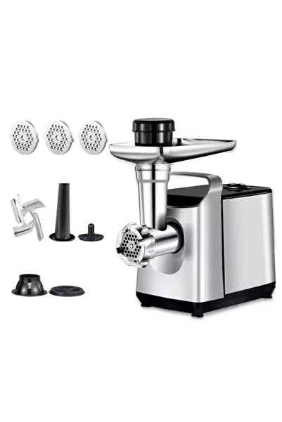 HALEY 2400W electric meat grinder, 3 stainless steel sieves, sausage function, reverse, accessories included