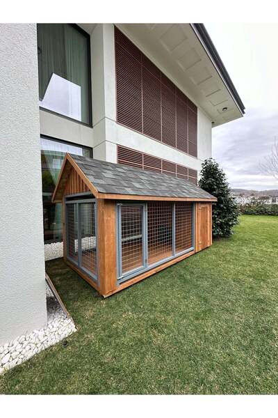 Woodzanya Ospendos Ahşap Köpek Kulübesi