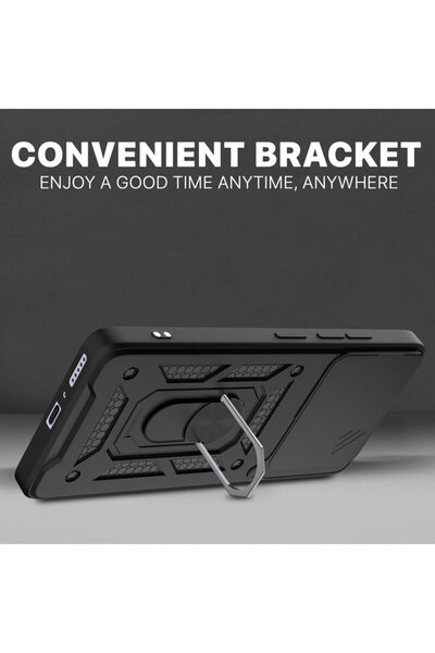 Techsuit Realme Note 70T Case with Camera Protection CamShield Series, Black