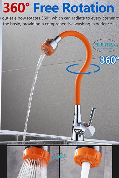 BULİTRA Su Armatürleri Oynar Başlıklı Tasarruflu Silikon Musluk Başlığı Kubar...