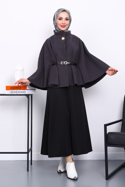 İmajButik Παντσόκα με ζώνη ανθρακί