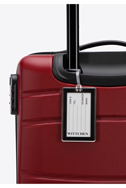 Wittchen Men's Small ABS Suitcase - U Grooved with ID Red Red ABS