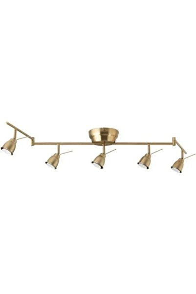 CRYSTAL 5-light ceiling track - Copper - 131 cm