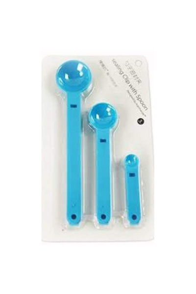 RiverWorld River World 3-Pack Bag Clips with Measuring Spoons